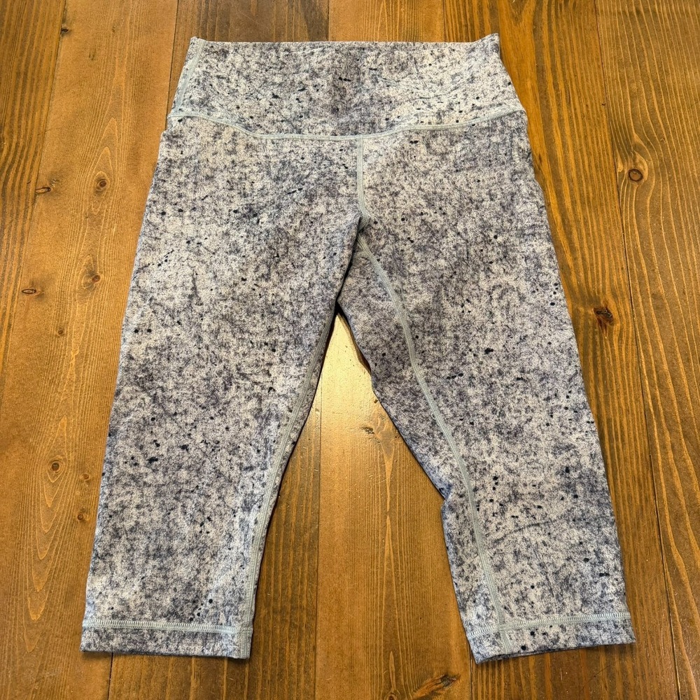 Lululemon Wunder Under Hi-Rise 1/2 Tight 17" Antiqued Alpine Size 10 Yoga Run